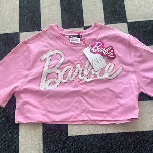 Zara Barbie cropped t shirt, NEW WITH TAGS